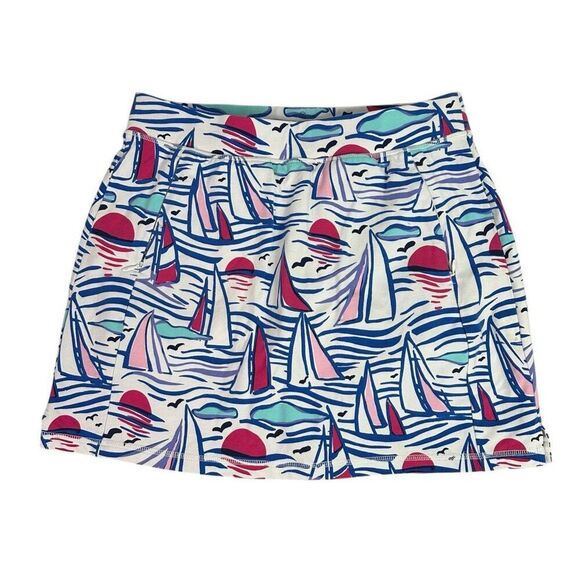 T by Talbots Boat Print Skort size Medium - Picture 1 of 6